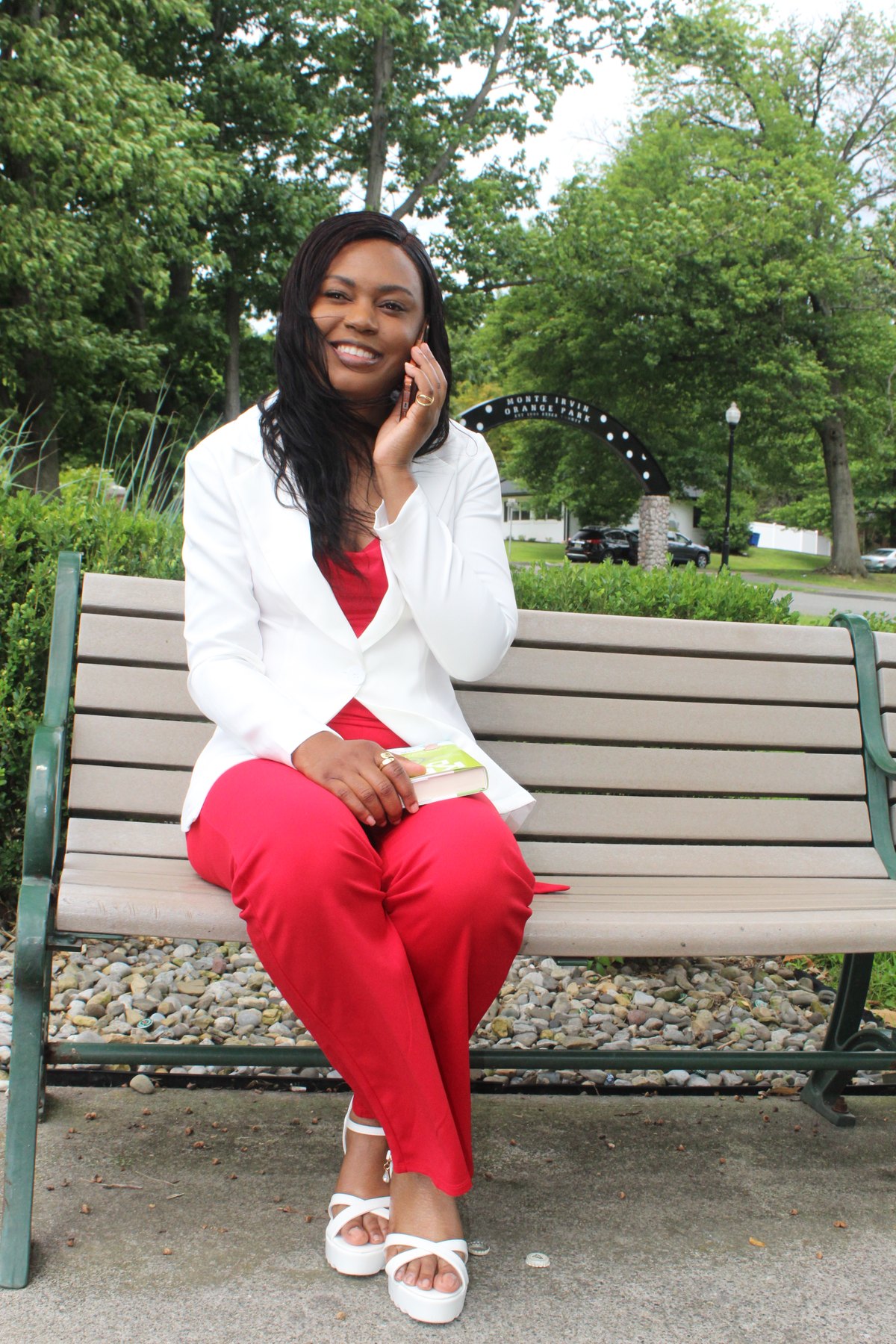 Joedian Reid, founder of ForwardPath Group LLC, seated outdoors